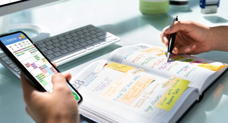 Freelancer sending calendar invites to clients for streamlined scheduling