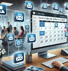 Sending bulk calendar invites for client meetings using Outlook calendar