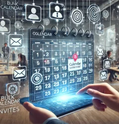 Sending bulk calendar invites to people for events and meetings