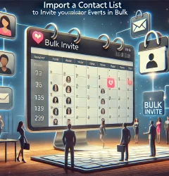 Importing a contact list to send bulk calendar invites for events and meetings
