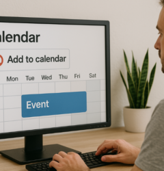 Direct calendar blocking for events without using Add To Calendar action