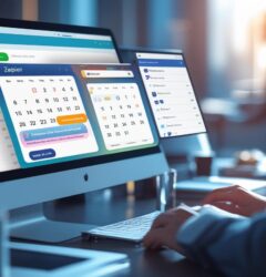 Zapier dashboard showing workflow automation setup for calendar invites