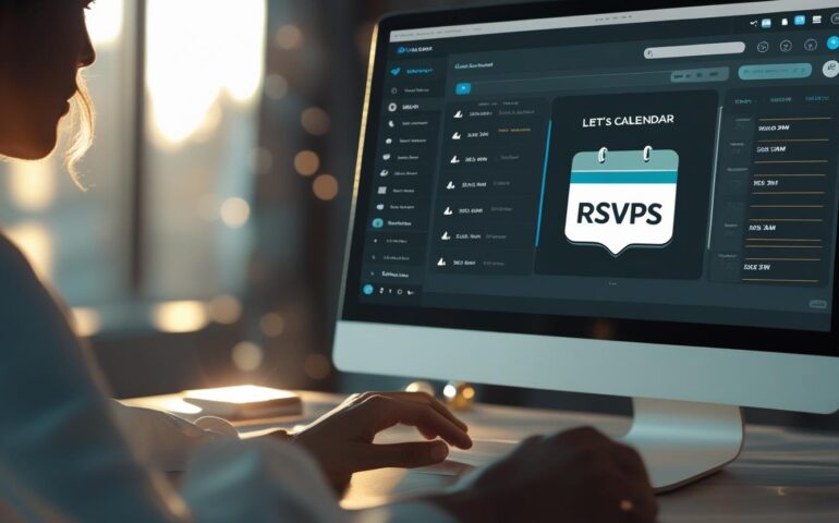 User checking RSVP status updates on Let’s Calendar interface