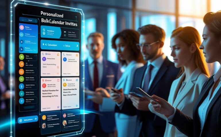 Modern calendar tool automating personalized invites for webinars and conferences