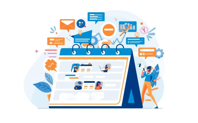 E-commerce event calendar invites with attendees engaging in a live online session