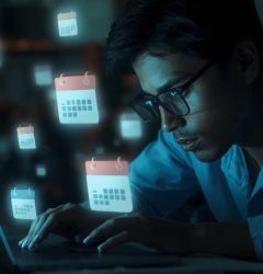 Professional Zoom webinar calendar invite created with Let’s Calendar software