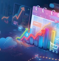 A marketer scheduling an e-commerce product launch using calendar invites to boost engagement and sales.