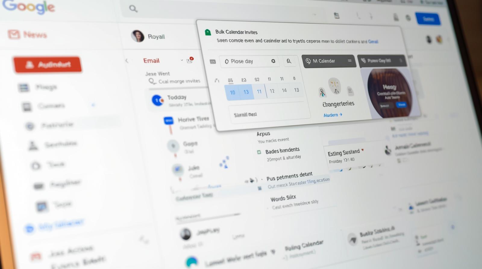 Bulk calendar invites in Gmail for meetings and events